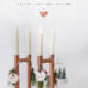 DIY Kerzenständer aus Kupferrohr ... mit Last-Last-Last-Minute Adventskranz-Idee | Mohntage
