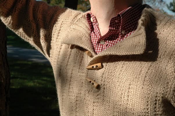 Lässiger Männerpullover aus Alpakagarn