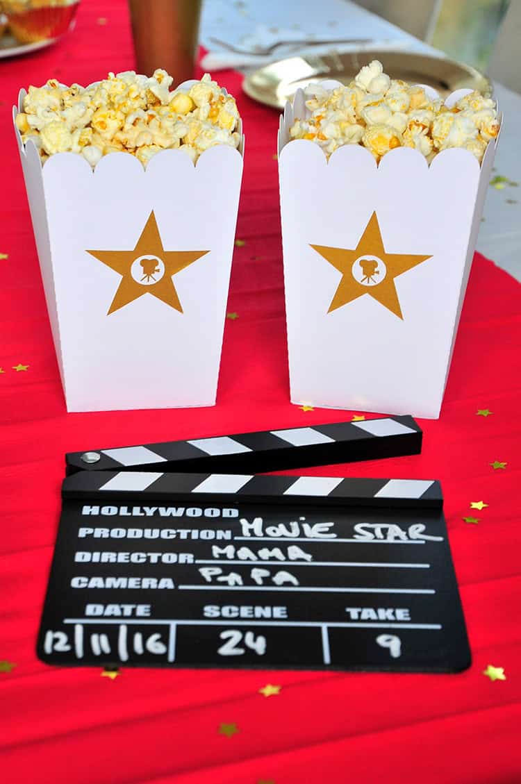 A star is born – DIY Hollywood Movie Night Party – inkl. Freebies