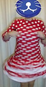 Punkte-(Tanz) Volandkleid