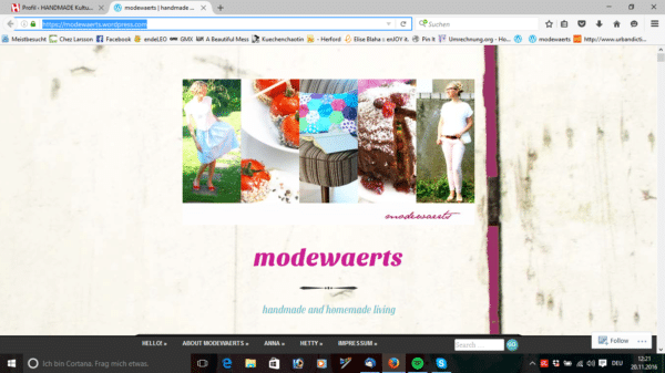 modewaerts | handmade and homemade living