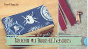 Täschchen mit Endlos-Reißverschluss nähen | Anleitung