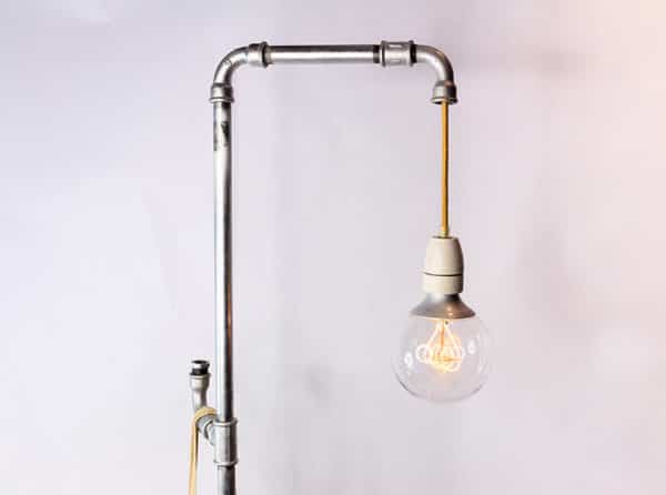 Stehlampe im Industrie Stil