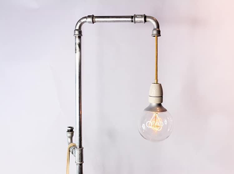 Stehlampe im Industrie Stil