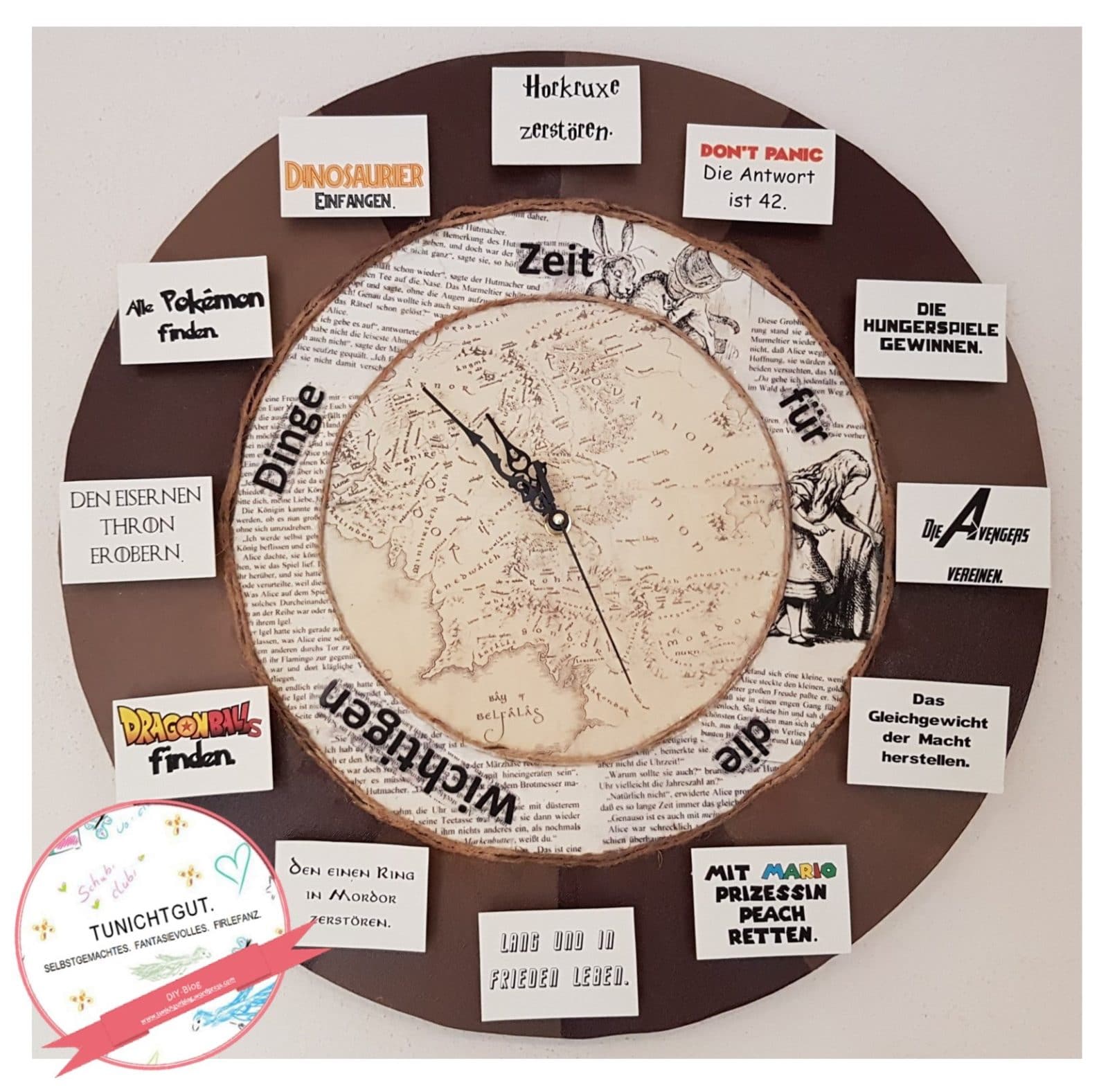Fantasy-Nerd-Uhr *Geschenkidee*