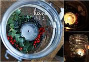 Weihnachtsdekoration mit Eukalyptus