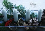 Weihnachtsdekoration mit Eukalyptus