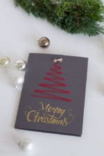 Weihnachtskarten besticken