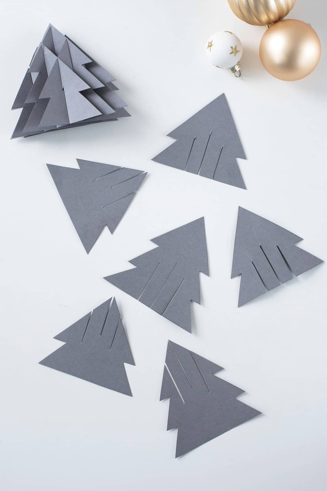 DIY: Kunstvolle Papiertannen in 3-D