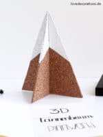 DIY 3D Tannenbaum Pinnwand