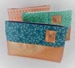 Kosmetiktasche mit Kunstleder nähen | Schnittmuster