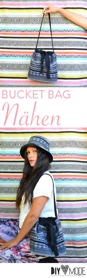 Bucket Bag nähen / Tasche mit Schnittmuster