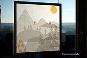 DIY Anleitung: Fensterbild Winter