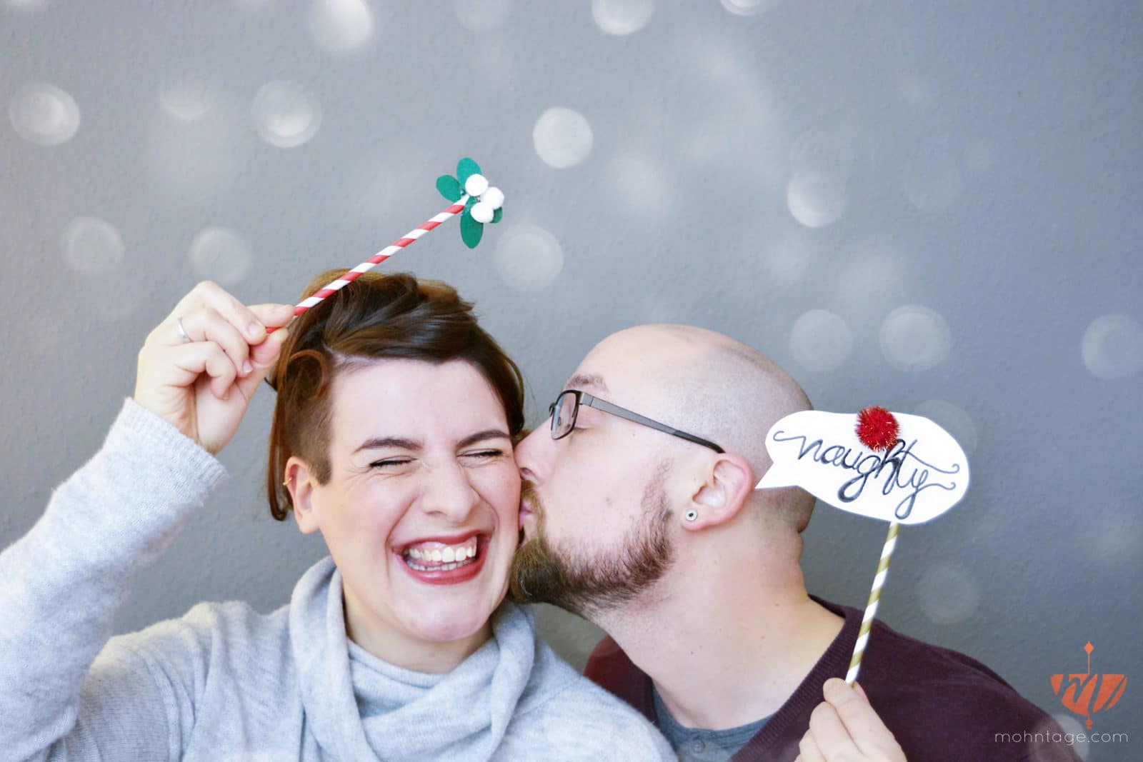 DIY Photo Props für mehr beknackte Weihnachtsbilder + Printables | Mohntage