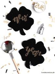 DIY Kleeblatt Untersetzer