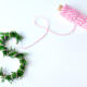 Mini DIY Buchstaben mit Weihnachtsgrün