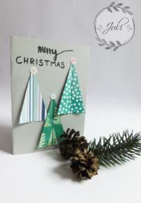 Weihnachtskarte "nähen"