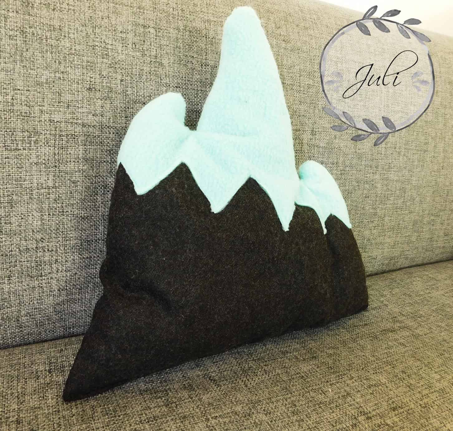 Kissen in Berg-Form nähen