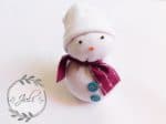 Schnelle Bastelidee (für Kinder): Socken Schneemann