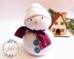 Schnelle Bastelidee (für Kinder): Socken Schneemann