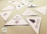 Geschenkanhänger für Weihnachten in Dreiecksform (Freebie!)