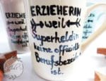 Tassen bemalen mit Keramikfarbe