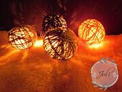 DIY Lichterkette mit Garn