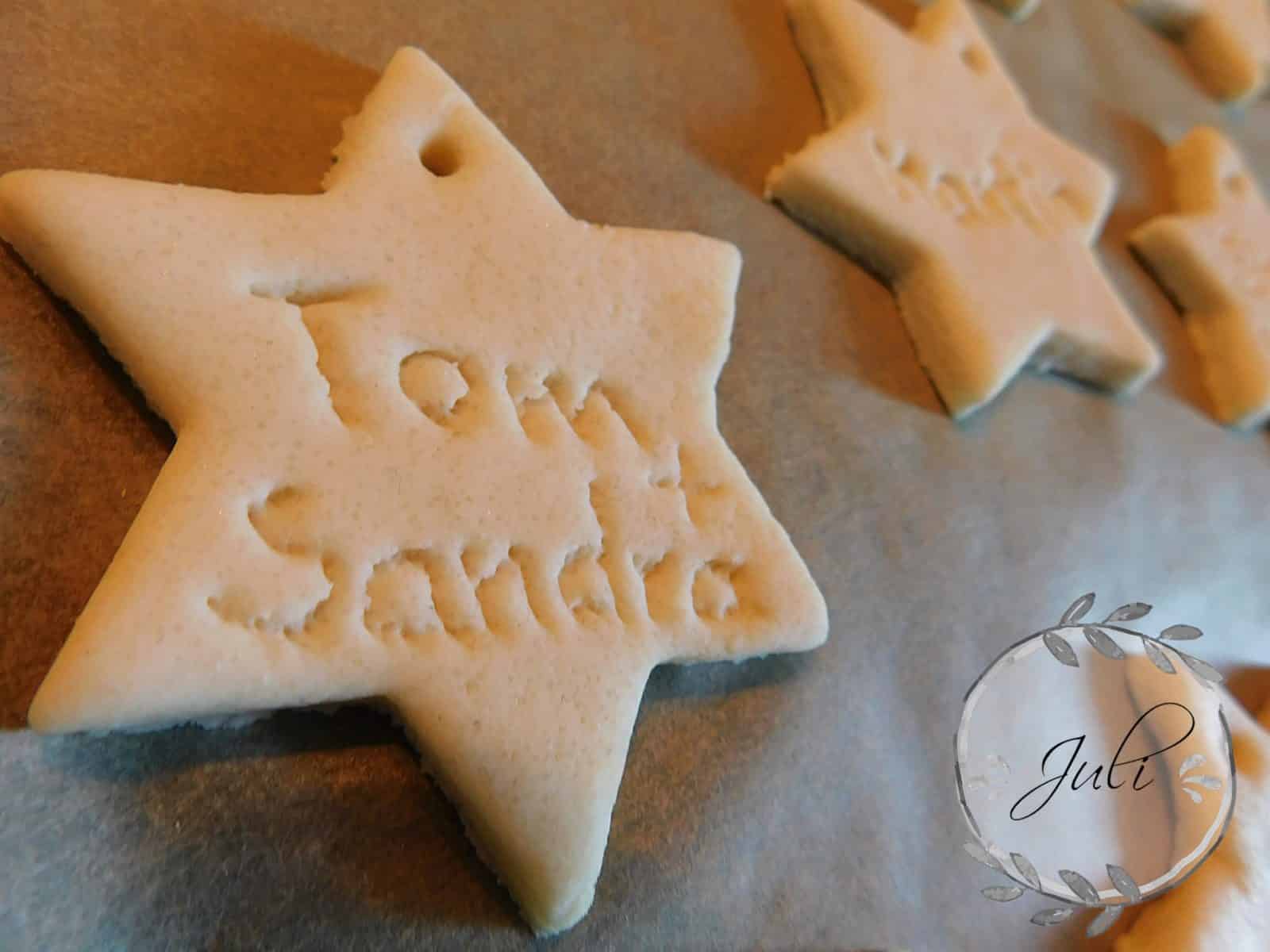 Geschenkanhänger aus Salzteig