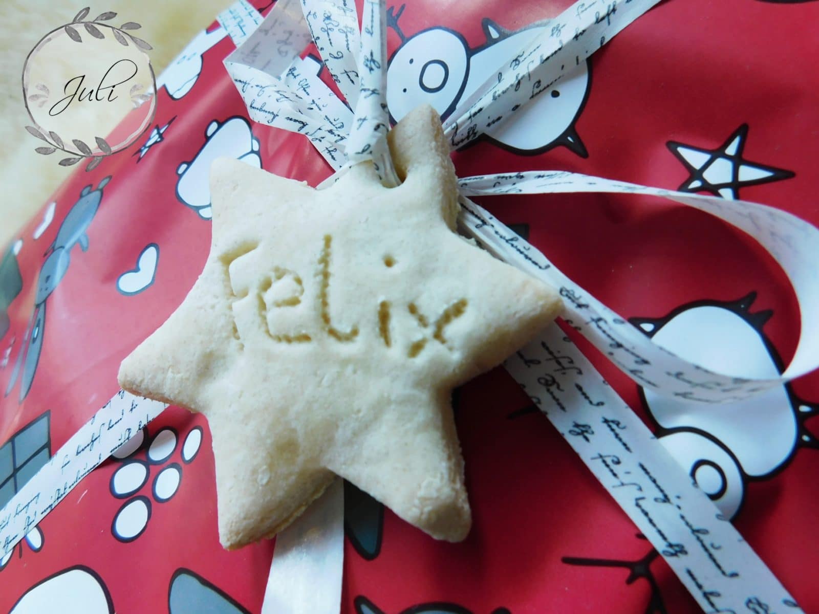 Geschenkanhänger aus Salzteig