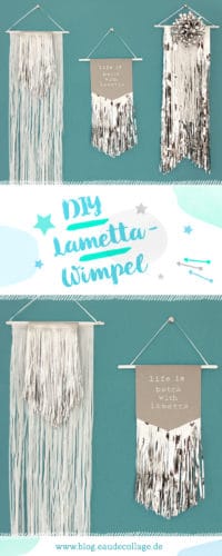 DIY LAMETTA-WIMPEL ALS WEIHNACHTSDEKO BASTELN