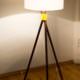 DIY Stehlampe im Kupfer-Look