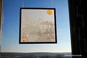 DIY Anleitung: Fensterbild Winter