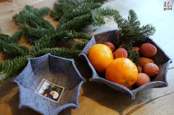 Filzkörbchen selbst nähen - Last-Minute-Geschenkidee