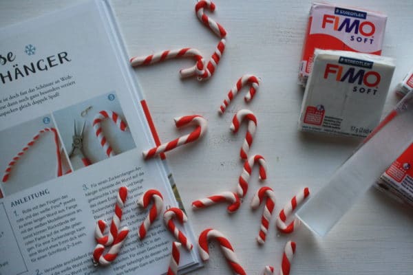 Zuckerstangen aus Fimo