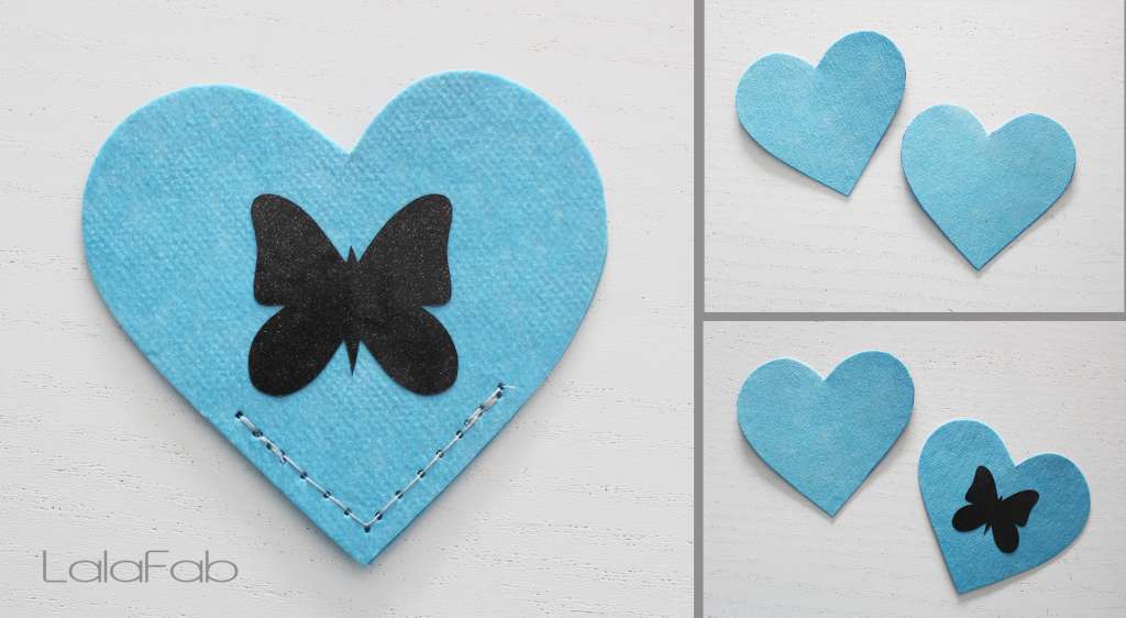 Herz-Lesezeichen / Schnelle DIY-Geschenkidee für Leseratten