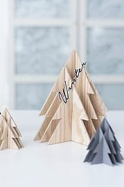 DIY: Kunstvolle Papiertannen in 3-D