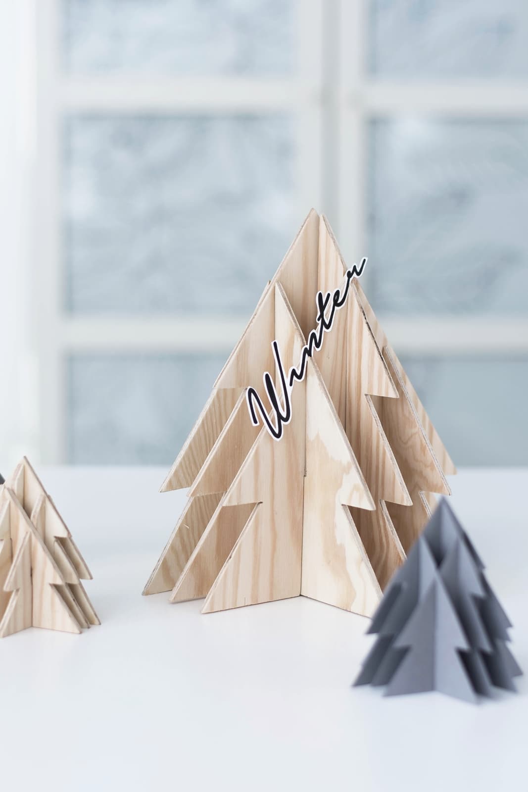 DIY: Kunstvolle Papiertannen in 3-D