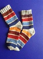 Socken mit der addi-Sockenwunder-Nadel