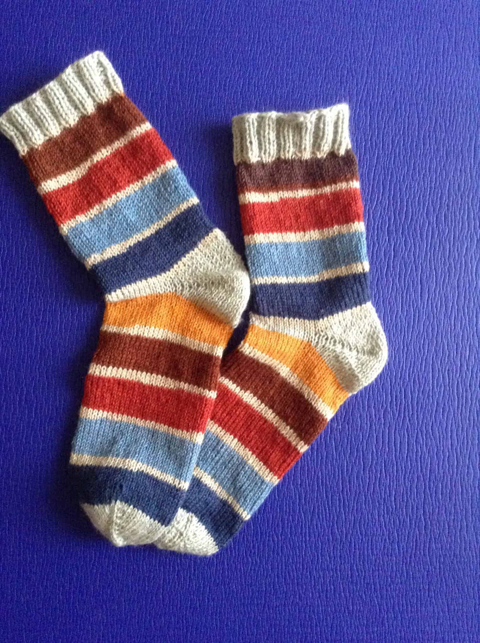 Socken mit der addi-Sockenwunder-Nadel