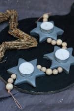 Selbstgemachte Sternenlichterkette