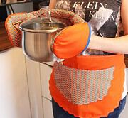 Tutorial Küchenschürze und Topfhandschuhe – kostenlose Anleitung und Schnittmuster