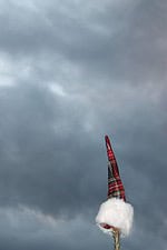 Nikolausmütze als Christbaumspitze
