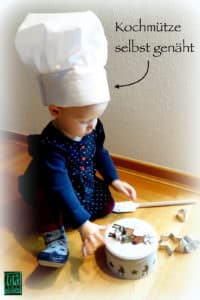 Weihnachtsbäckerei: Kochmütze / Chefkochhut für Kinder selbst nähen