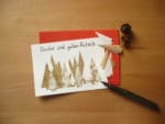 „Nach“-Weihnachtskarten basteln