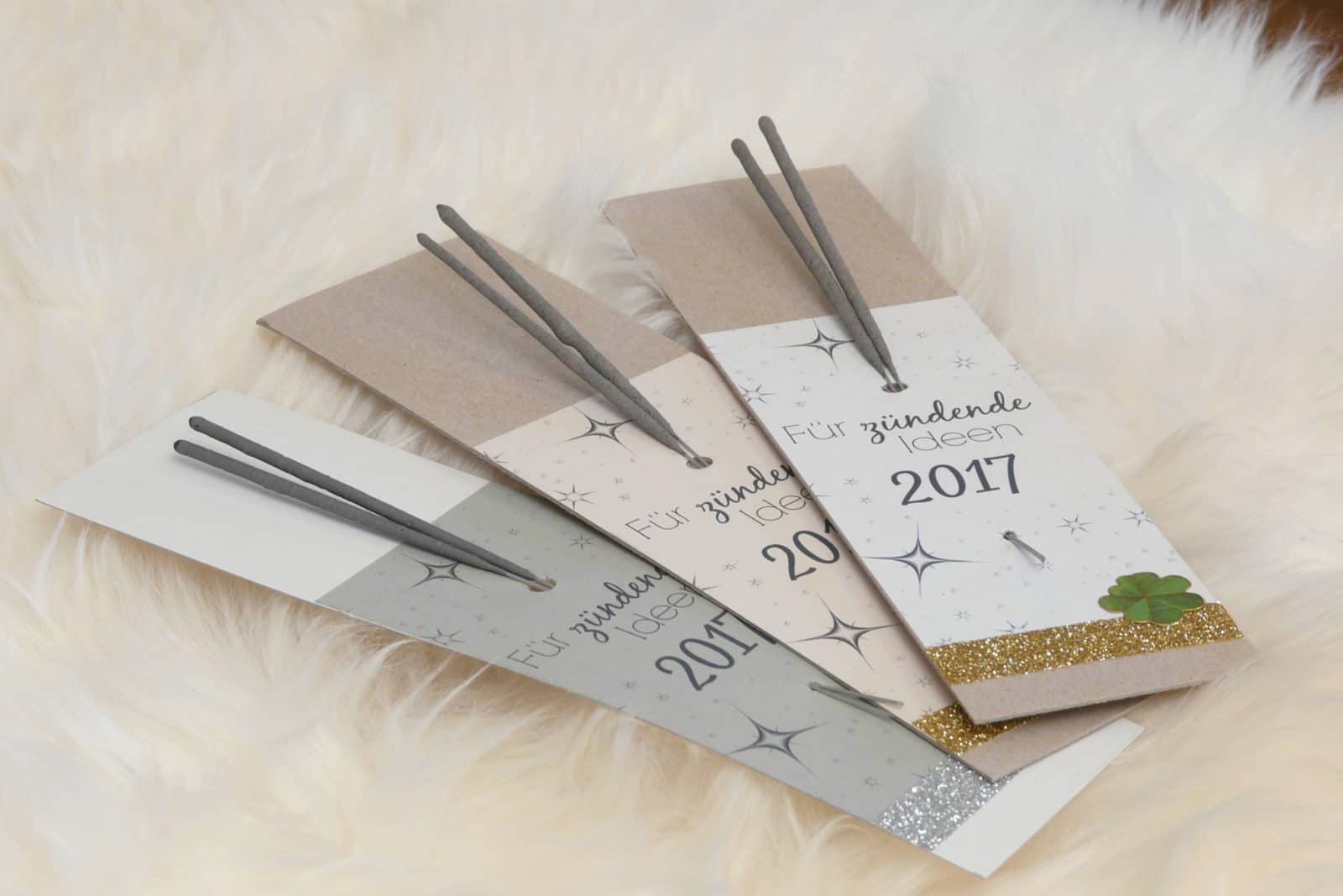 Neujahrsgruß – DIY Wunderkerze für zündende Ideen 2017