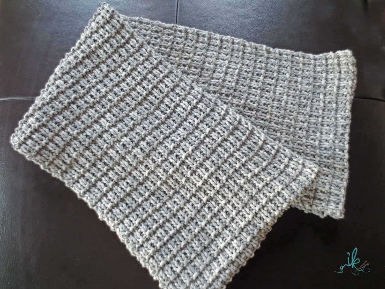 Waffelloop stricken