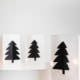 Weihnachtliche Tischdeko, Tannenbäume aus Papier (mit Druckvorlage)