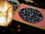 Weihnachtskarten mit Handlettering basteln