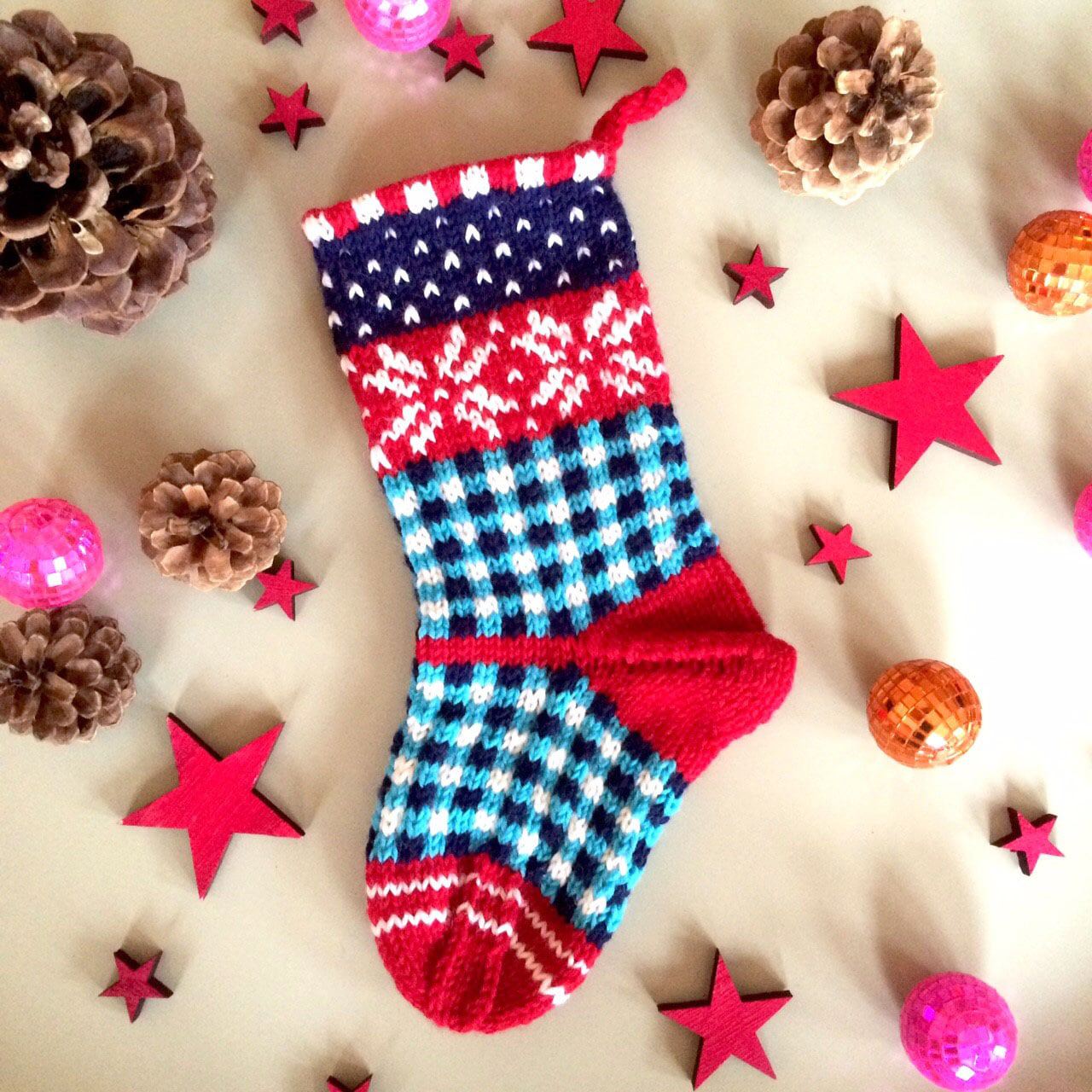 Christmas-Stockings – selbstgestrickt