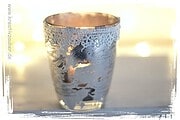 Windlicht Glas basteln – Bauernsilber
